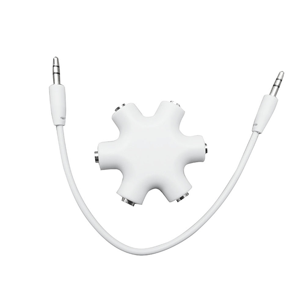 6 Port 3.5mm Snow Shape Earpho - Audio Music Dj 评论和价格